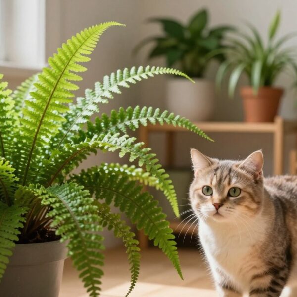 Czy paprotka jest trująca dla kota? Objawy zatrucia, ryzyko i bezpieczniejsze rośliny do domu