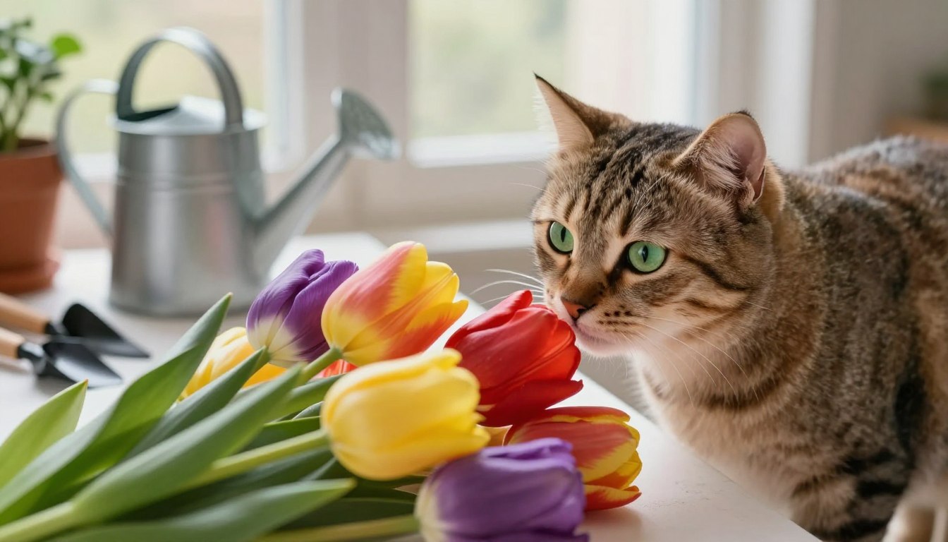 Czy tulipany są trujące dla kotów